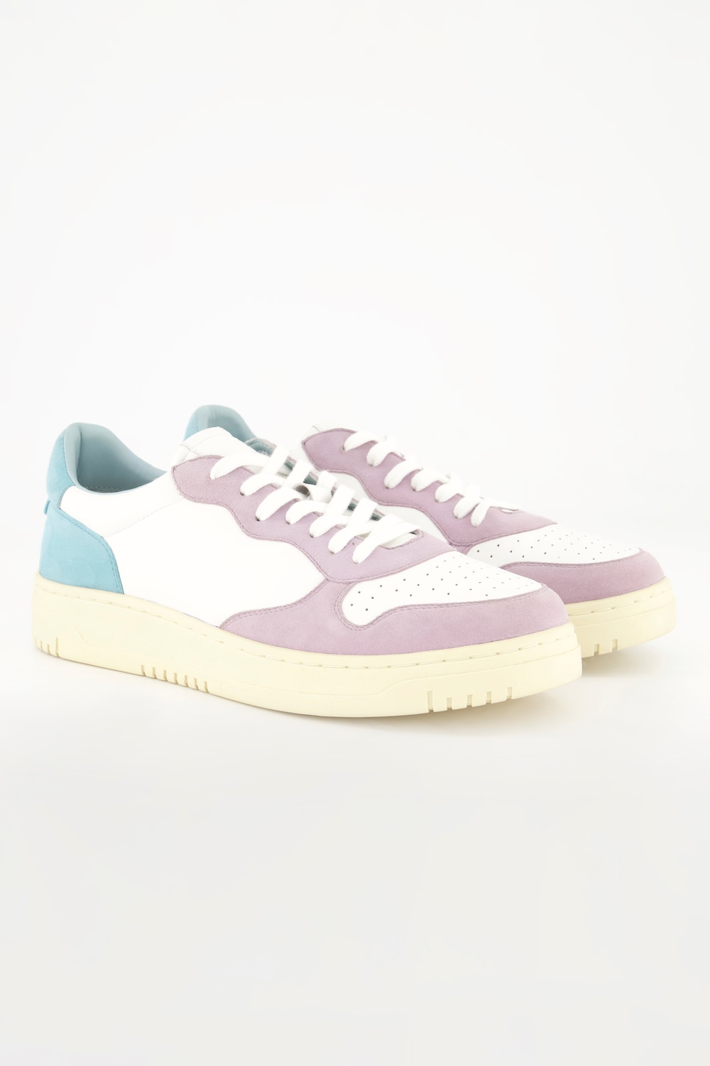 Große Größen Leder-Sneaker, Damen, grau, Größe: 40, Sonstige/Leder, Ulla Popken von Ulla Popken