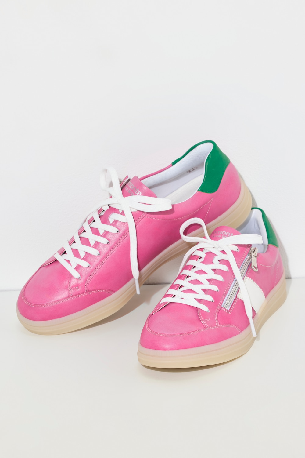 Große Größen Leder-Sneaker, Damen, rosa, Größe: 42, Sonstige/Leder/Synthetische Fasern, Ulla Popken von Ulla Popken
