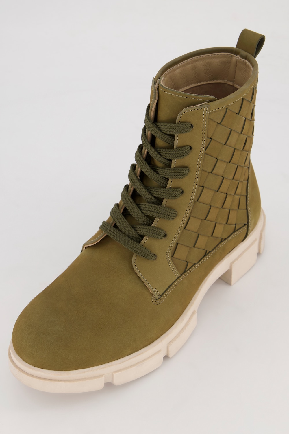 Leder-Stiefeletten, Damen, grün, Größe: 44, Sonstige/Leder, Ulla Popken Leder-Stiefeletten, Damen, grün, Größe: 44, Sonstige/Leder, Ulla Popken von Ulla Popken