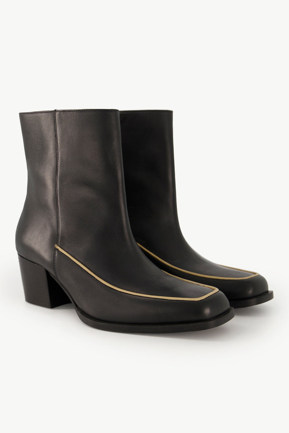 Große Größen Leder-Stiefeletten, Damen, schwarz, Größe: 41, Sonstige/Leder, Ulla Popken von Ulla Popken