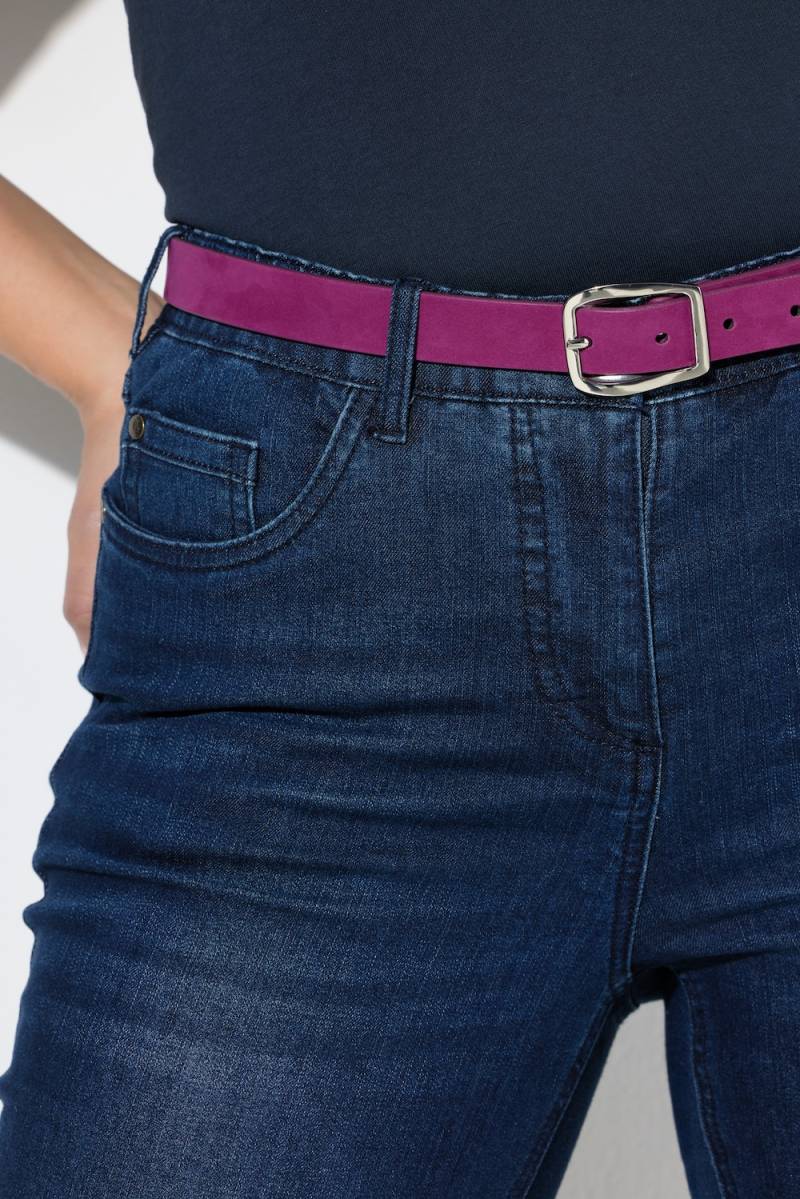 Große Größen Ledergürtel, Damen, lila, Größe: 125, Leder, Ulla Popken von Ulla Popken