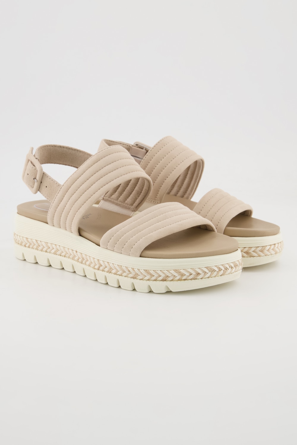 Ledersandalen, Damen, beige, Größe: 38, Sonstige/Leder, Ulla Popken von Ulla Popken