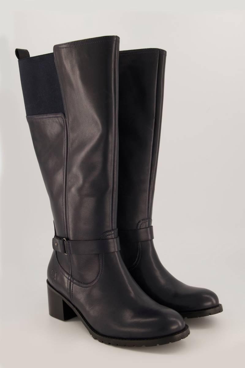 Große Größen Lederstiefel, Damen, blau, Größe: 39, Sonstige/Leder, Ulla Popken von Ulla Popken