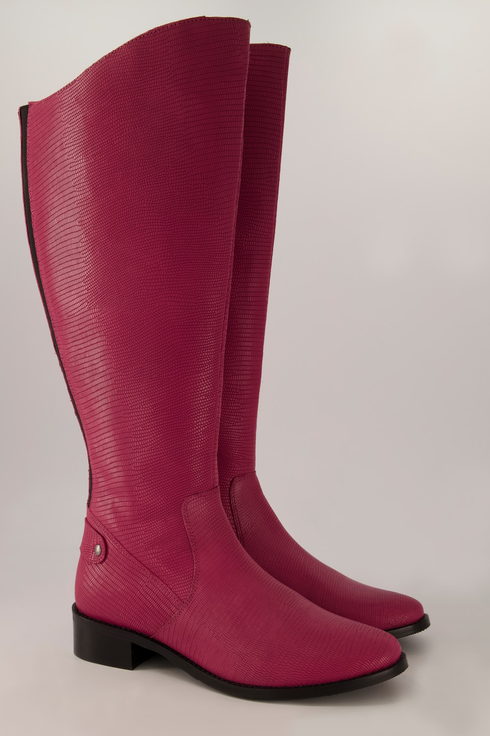 Große Größen Lederstiefel, Damen, rosa, Größe: 41, Sonstige/Leder, Ulla Popken von Ulla Popken