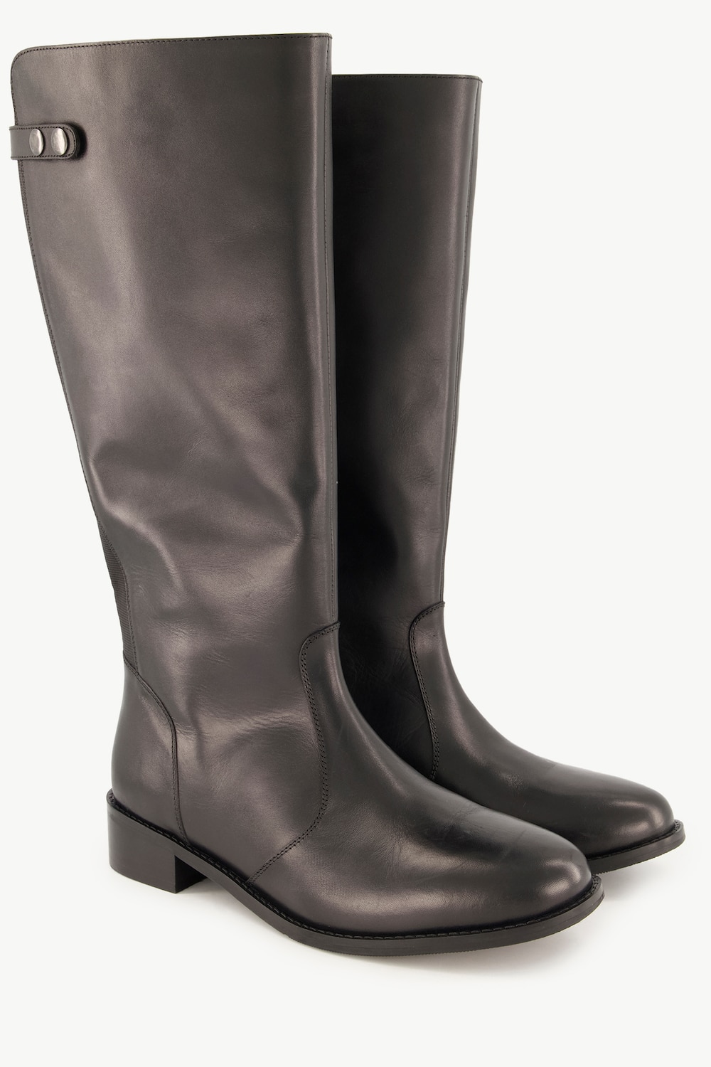 Große Größen Lederstiefel, Damen, schwarz, Größe: 38, Sonstige/Leder, Ulla Popken von Ulla Popken