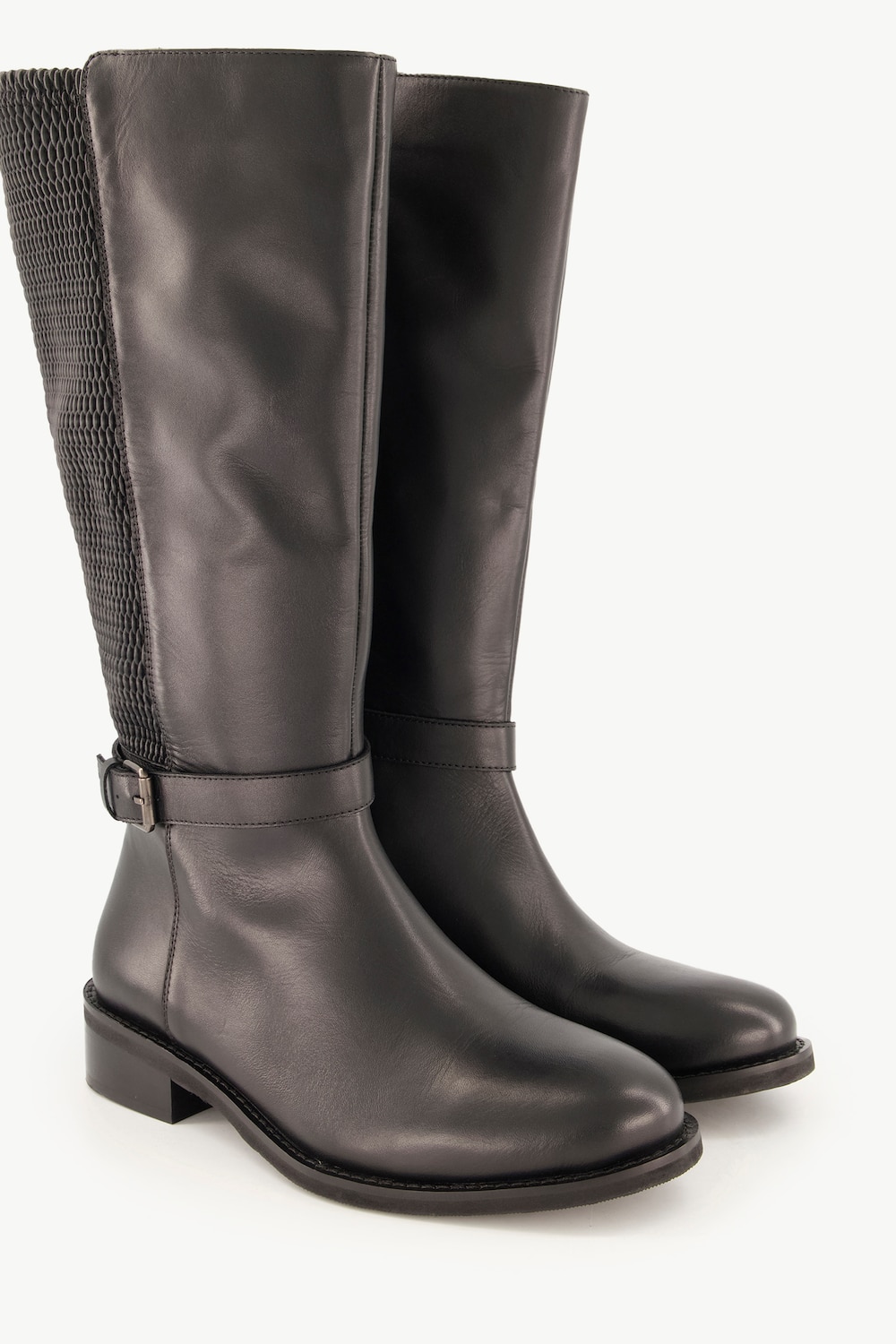 Große Größen Lederstiefel, Damen, schwarz, Größe: 40, Sonstige/Leder, Ulla Popken von Ulla Popken