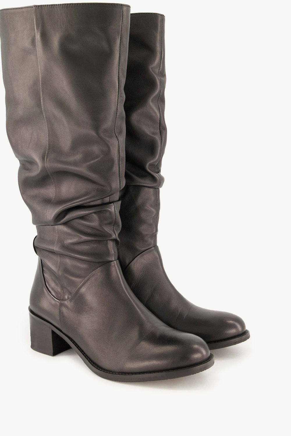 Große Größen Lederstiefel, Damen, schwarz, Größe: 43, Sonstige/Leder, Ulla Popken von Ulla Popken