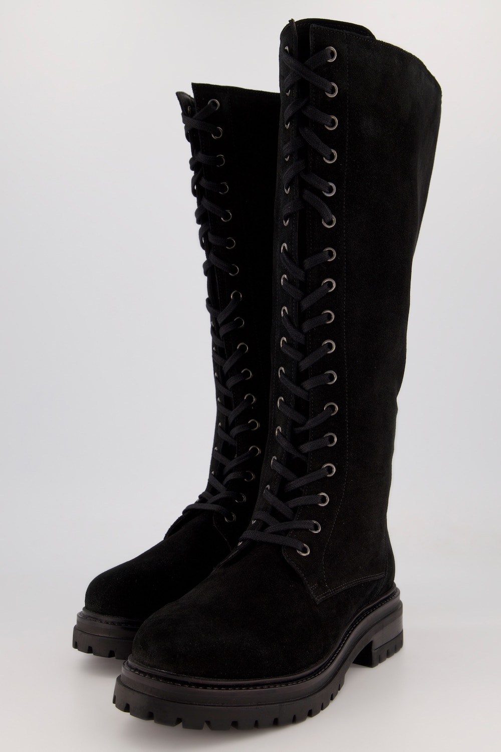 Lederstiefel, Damen, schwarz, Größe: 44, Polyester/Leder, Ulla Popken von Ulla Popken