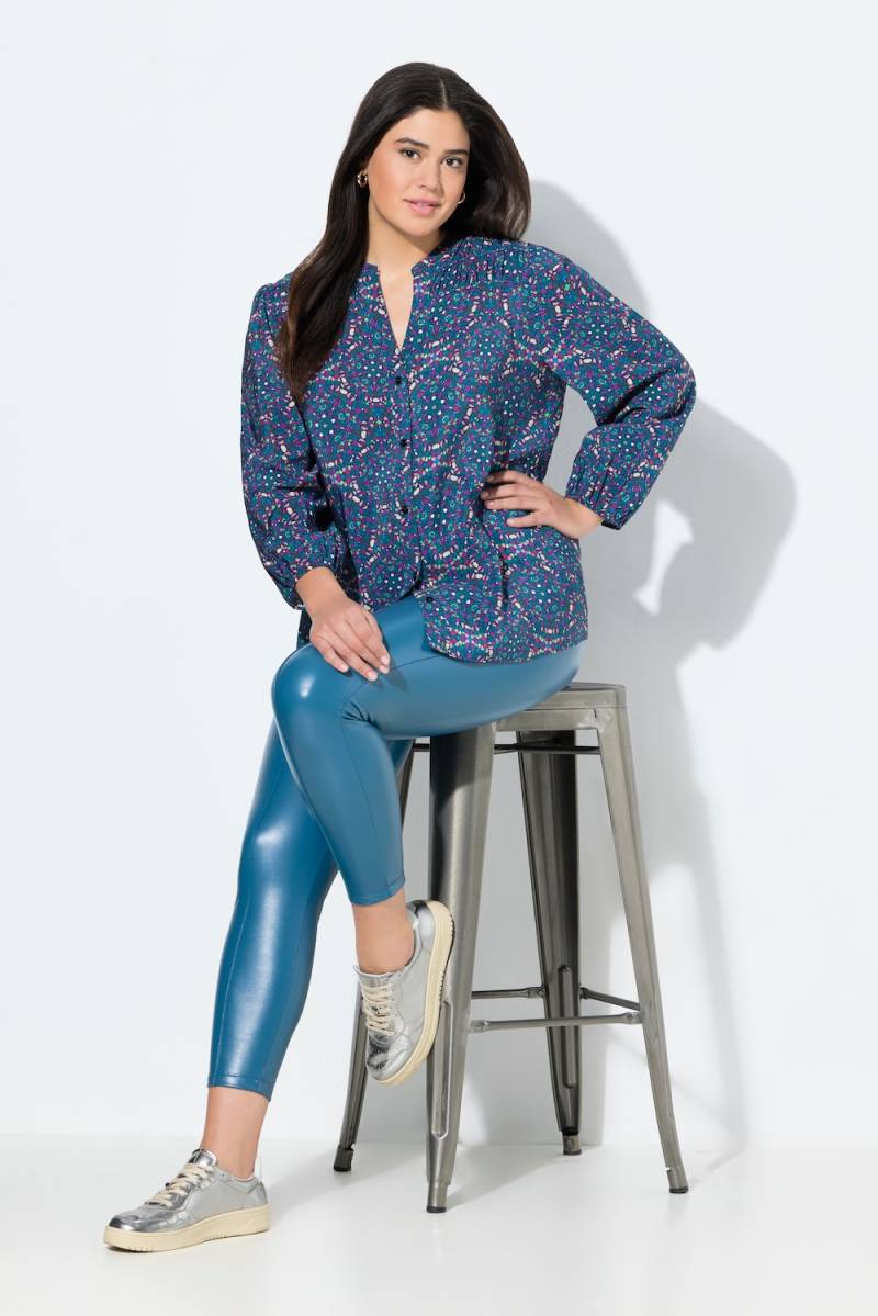 Große Größen Leggings, Damen, blau, Größe: 46/48, Synthetische Fasern/Polyester, Ulla Popken von Ulla Popken