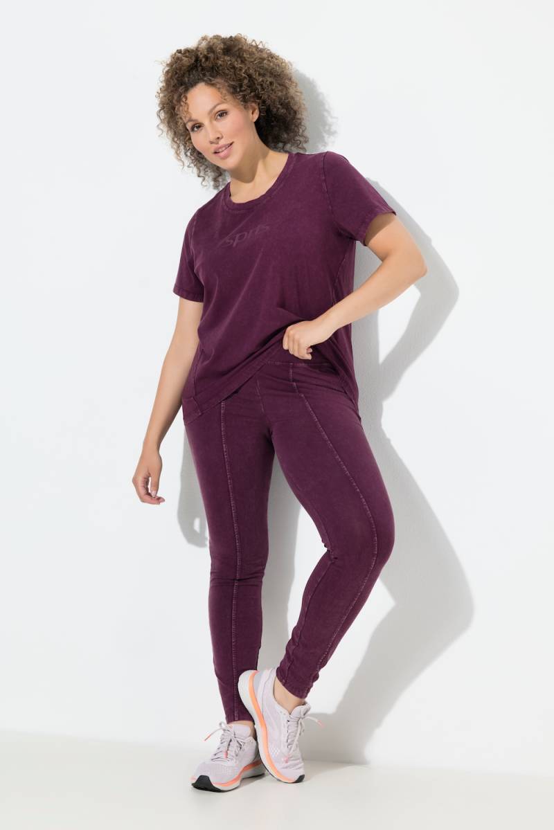 Große Größen Leggings, Damen, lila, Größe: 46/48, Baumwolle, Ulla Popken von Ulla Popken