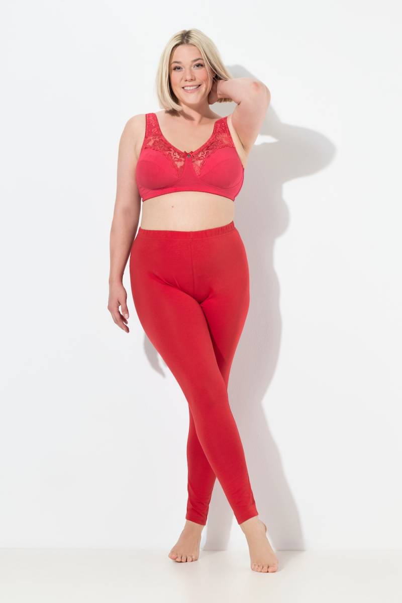 Große Größen Leggings, Damen, rot, Größe: 50/52, Baumwolle, Ulla Popken von Ulla Popken