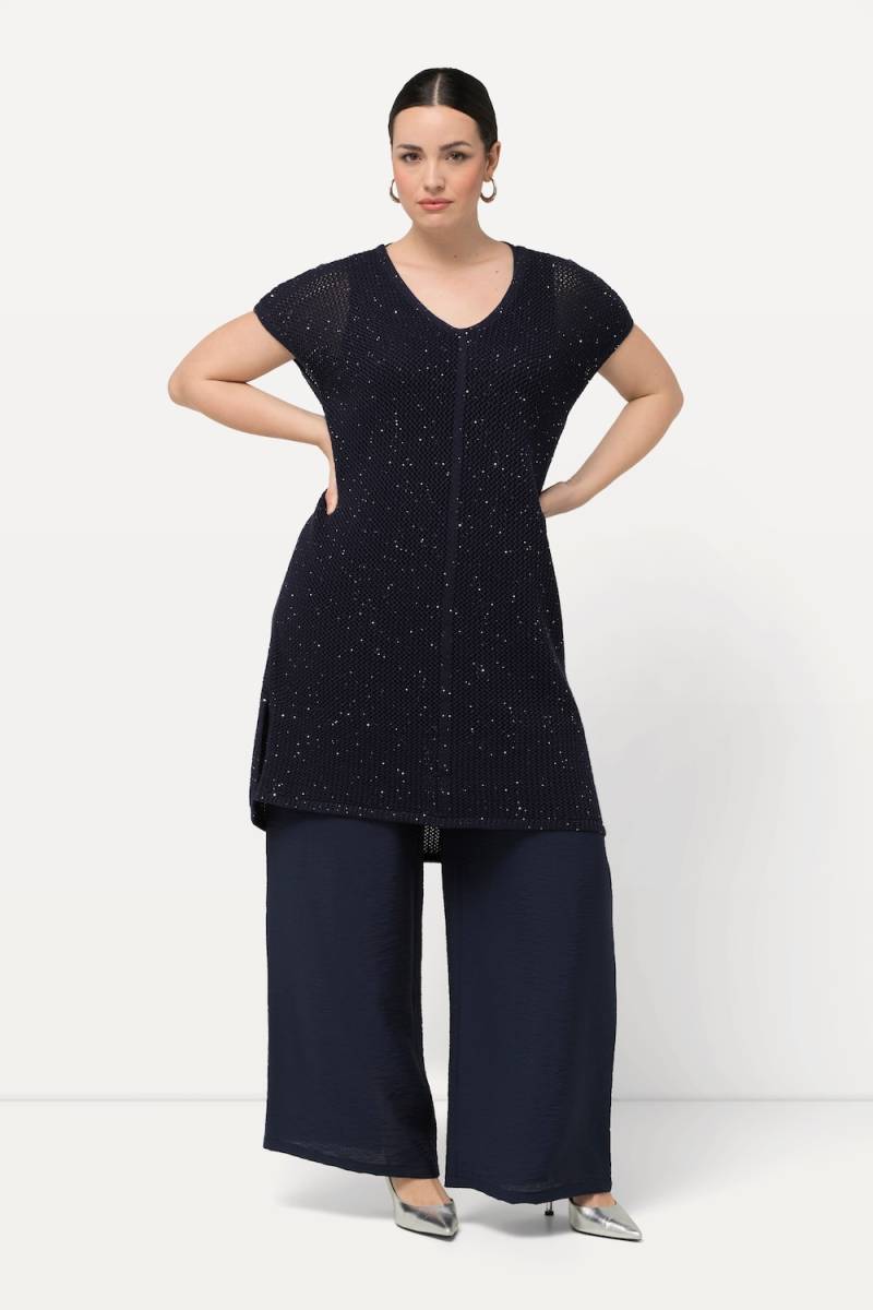 Große Größen Long-Pullover, Damen, blau, Größe: 58/60, Baumwolle/Polyester, Ulla Popken Große Größen Long-Pullover, Damen, blau, Größe: 58/60, Baumwolle/Polyester, Ulla Popken von Ulla Popken