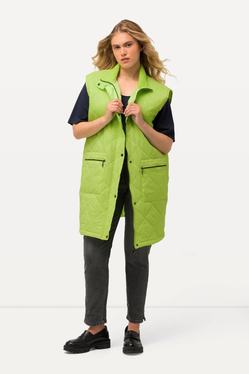 Große Größen Long-Steppweste, Damen, grün, Größe: 58/60, Polyester/Synthetische Fasern, Ulla Popken Große Größen Long-Steppweste, Damen, grün, Größe: 58/60, Polyester/Synthetische Fasern, Ulla Popken von Ulla Popken