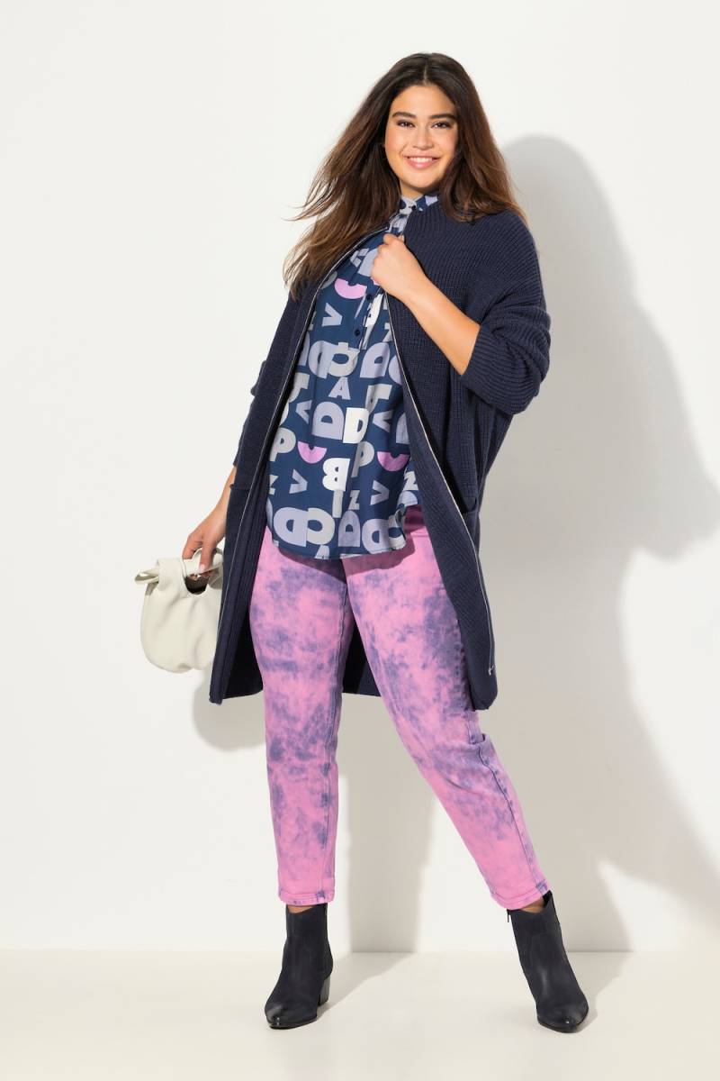 Große Größen Long-Strickjacke, Damen, blau, Größe: 50/52, Synthetische Fasern, Ulla Popken Große Größen Long-Strickjacke, Damen, blau, Größe: 50/52, Synthetische Fasern, Ulla Popken von Ulla Popken