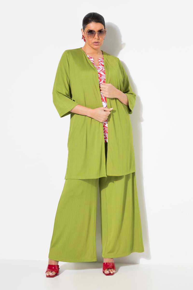 Große Größen Longjacke, Damen, grün, Größe: 42/44, Polyester, Ulla Popken von Ulla Popken