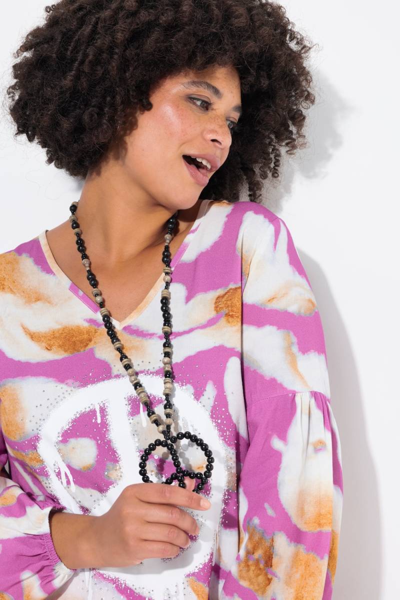 Große Größen Longkette, Damen, schwarz, Größe: One Size, Holz, Ulla Popken von Ulla Popken