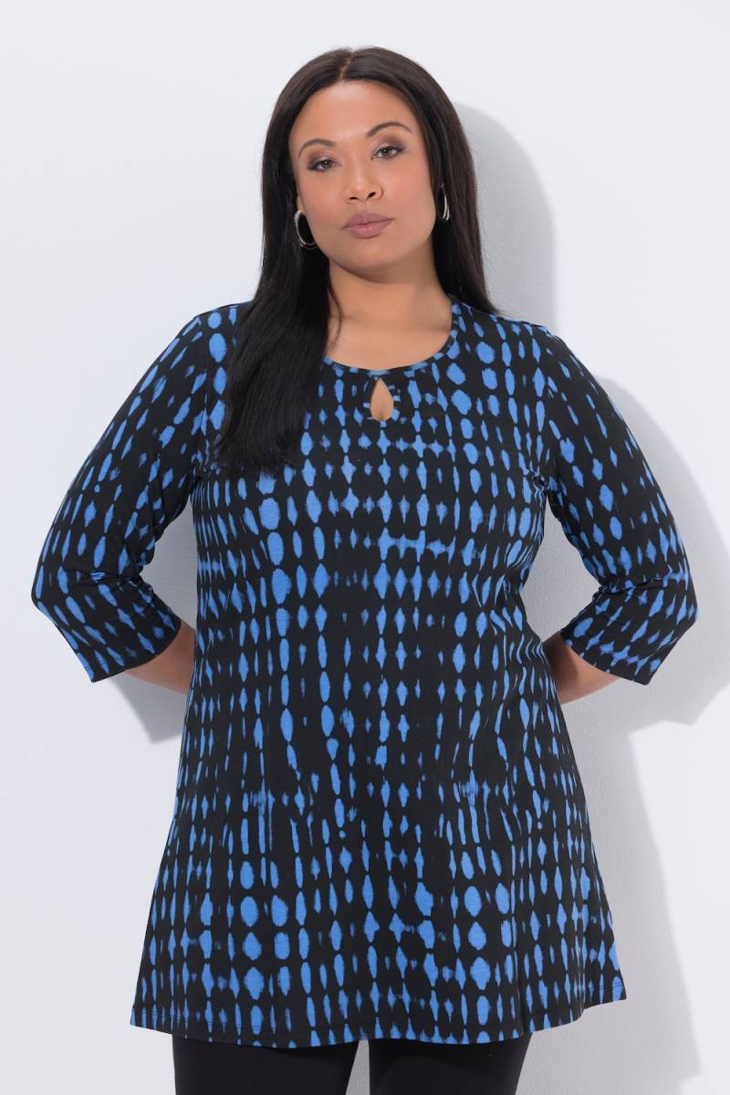 Große Größen Longshirt, Damen, blau, Größe: 42/44, Baumwolle, Ulla Popken von Ulla Popken