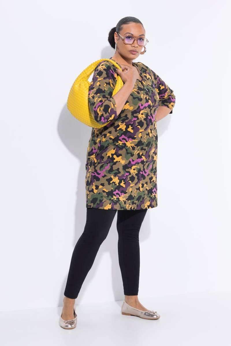 Große Größen Longshirt, Damen, braun, Größe: 66/68, Baumwolle, Ulla Popken von Ulla Popken