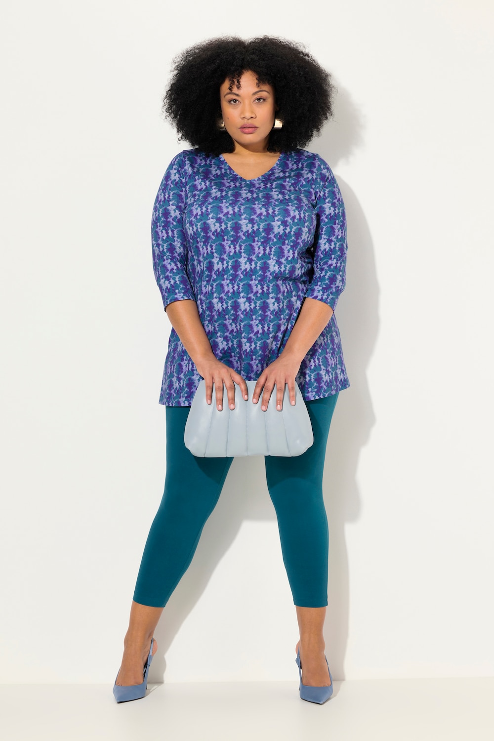 Große Größen Longshirt, Damen, grau, Größe: 50/52, Baumwolle, Ulla Popken von Ulla Popken