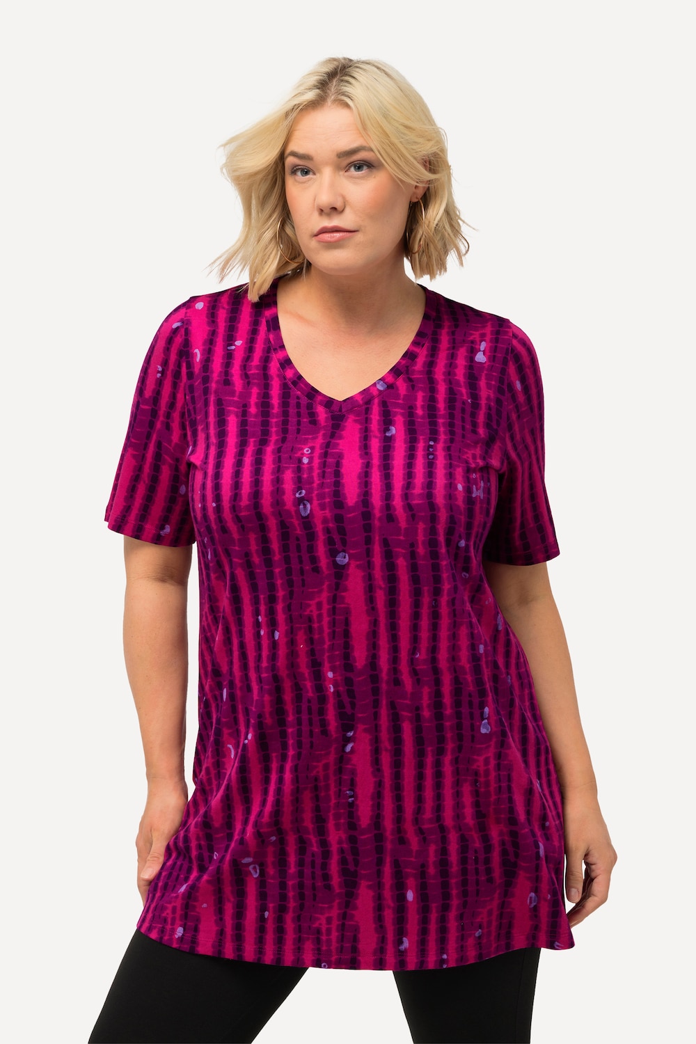 Große Größen Longshirt, Damen, rosa, Größe: 42/44, Baumwolle, Ulla Popken von Ulla Popken