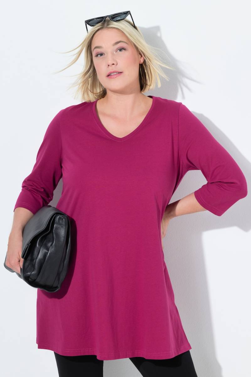 Große Größen Longshirt, Damen, rosa, Größe: 62/64, Baumwolle, Ulla Popken von Ulla Popken