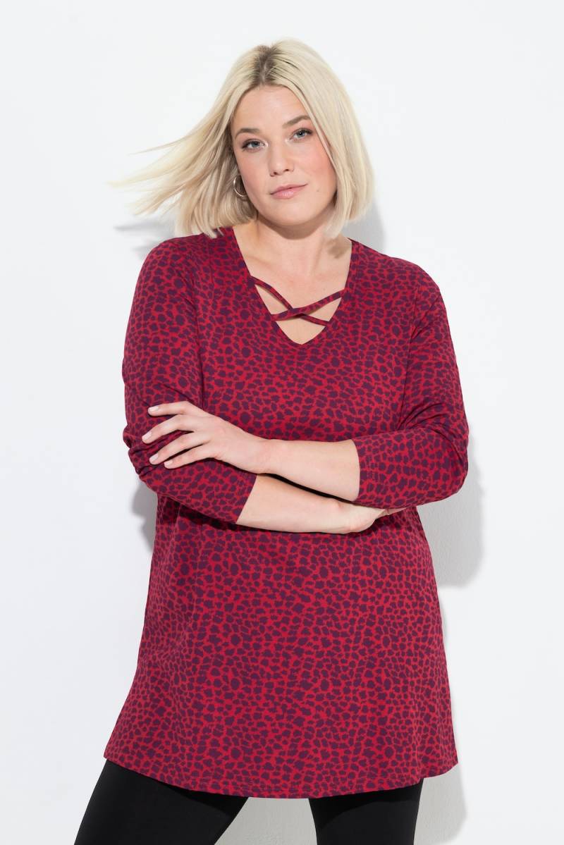 Große Größen Longshirt, Damen, rot, Größe: 58/60, Baumwolle, Ulla Popken von Ulla Popken