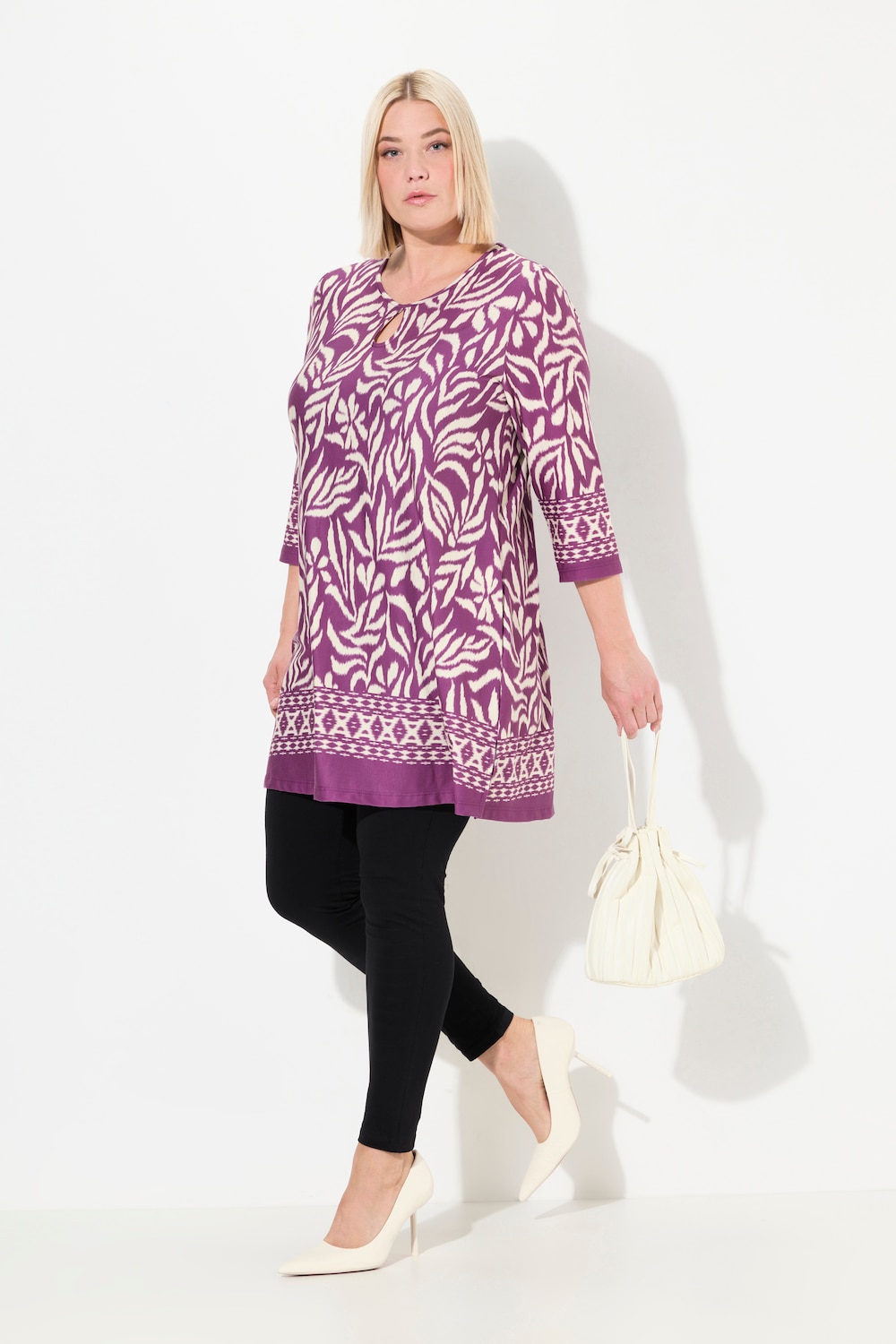 Große Größen Longshirt, Damen, rot, Größe: 66/68, Viskose, Ulla Popken von Ulla Popken