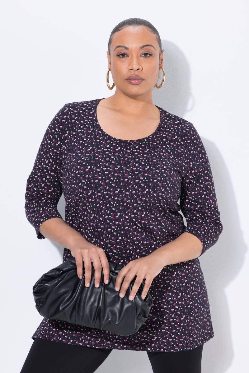 Große Größen Longshirt, Damen, schwarz, Größe: 46/48, Baumwolle, Ulla Popken von Ulla Popken