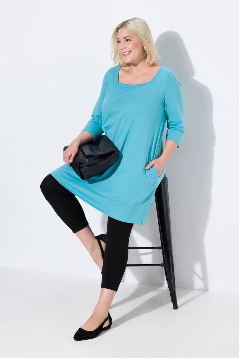 Große Größen Longshirt, Damen, türkis, Größe: 66/68, Baumwolle, Ulla Popken Große Größen Longshirt, Damen, türkis, Größe: 66/68, Baumwolle, Ulla Popken von Ulla Popken