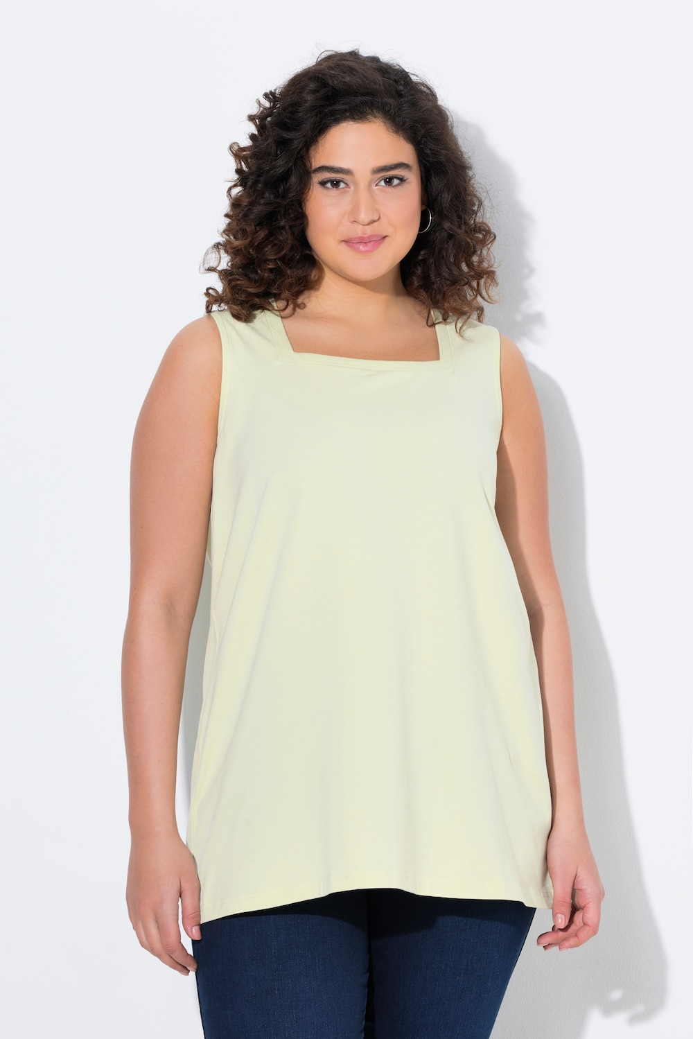 Große Größen Longtop, Damen, beige, Größe: 62/64, Baumwolle, Ulla Popken von Ulla Popken