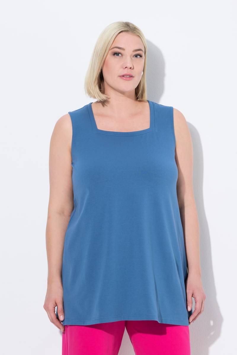 Große Größen Longtop, Damen, blau, Größe: 58/60, Baumwolle, Ulla Popken von Ulla Popken