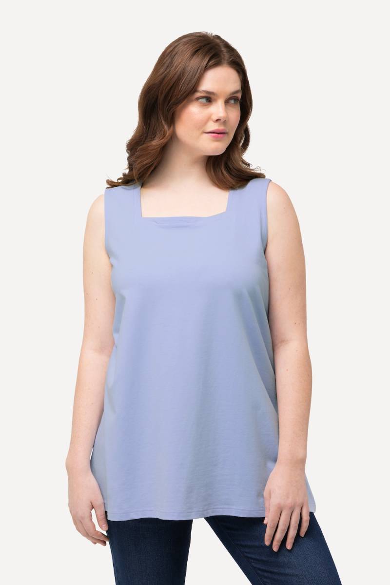 Große Größen Longtop, Damen, blau, Größe: 62/64, Baumwolle, Ulla Popken von Ulla Popken