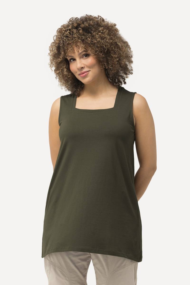 Große Größen Longtop, Damen, braun, Größe: 62/64, Baumwolle, Ulla Popken von Ulla Popken