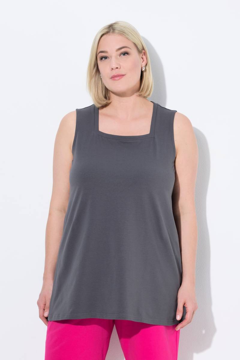 Große Größen Longtop, Damen, grau, Größe: 42/44, Baumwolle, Ulla Popken von Ulla Popken