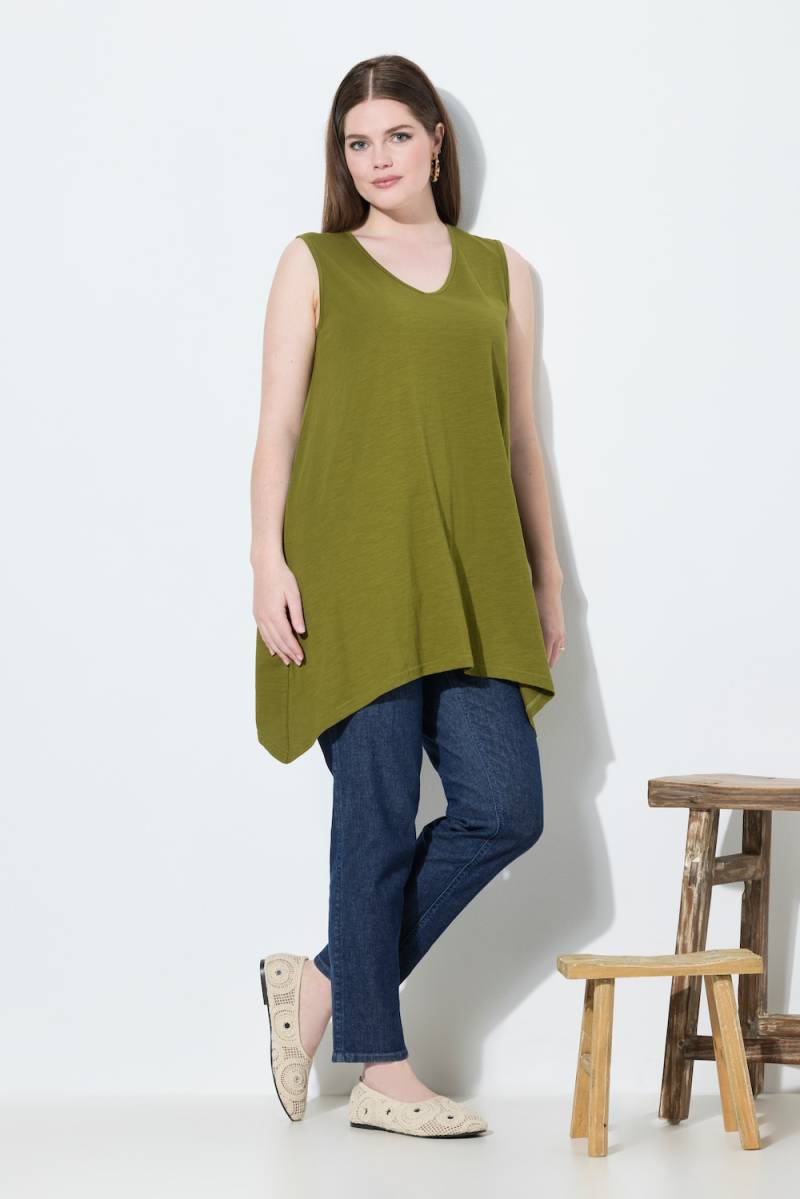 Große Größen Longtop, Damen, grün, Größe: 46/48, Baumwolle, Ulla Popken von Ulla Popken