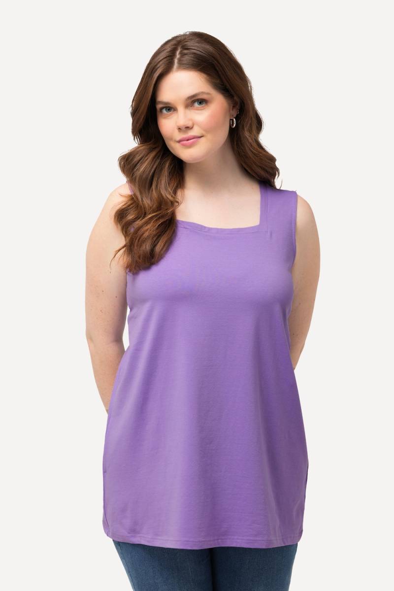 Große Größen Longtop, Damen, lila, Größe: 46/48, Baumwolle, Ulla Popken von Ulla Popken