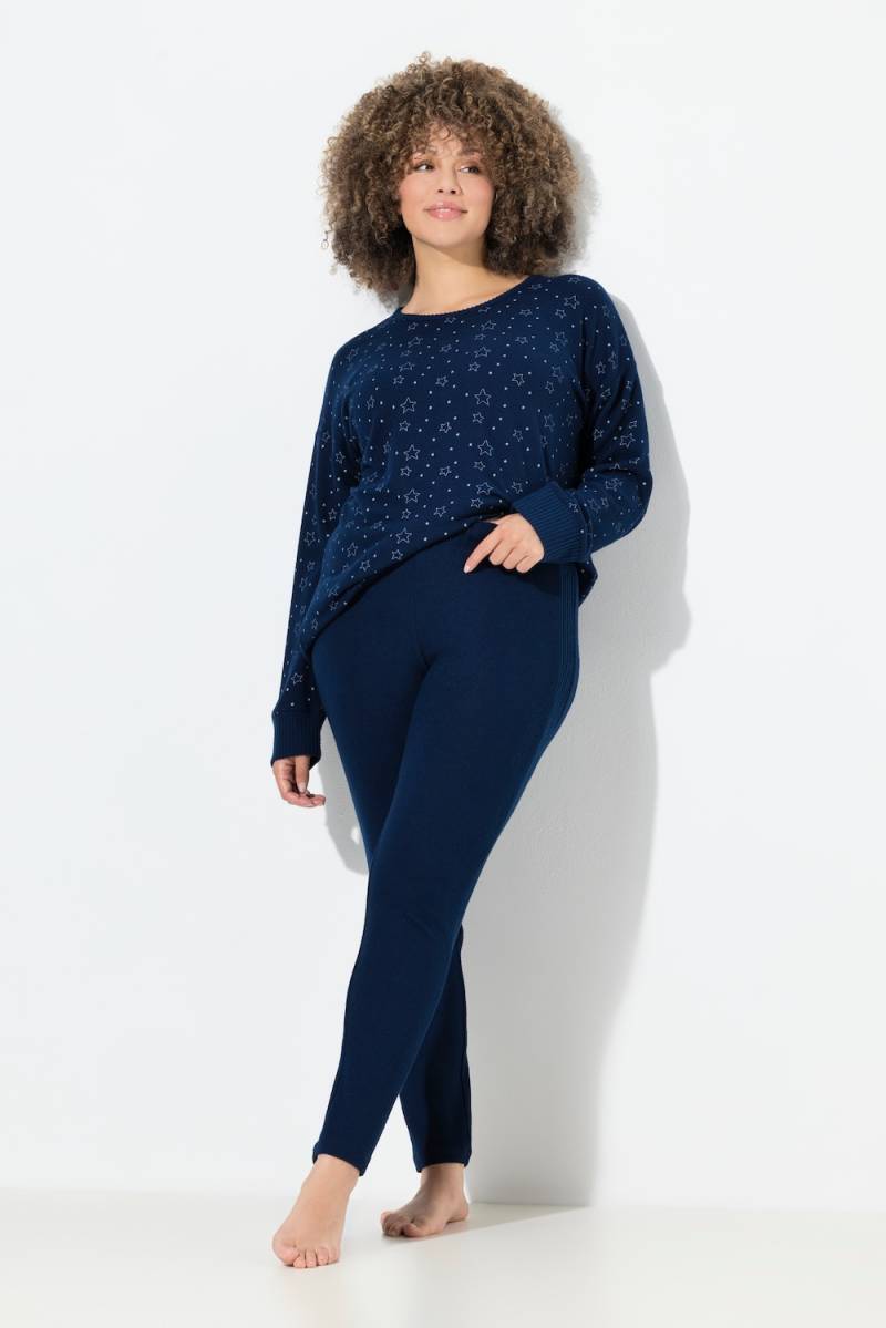 Große Größen Loungewear-Leggings, Damen, blau, Größe: 54/56, Polyester/Viskose, Ulla Popken Große Größen Loungewear-Leggings, Damen, blau, Größe: 54/56, Polyester/Viskose, Ulla Popken von Ulla Popken