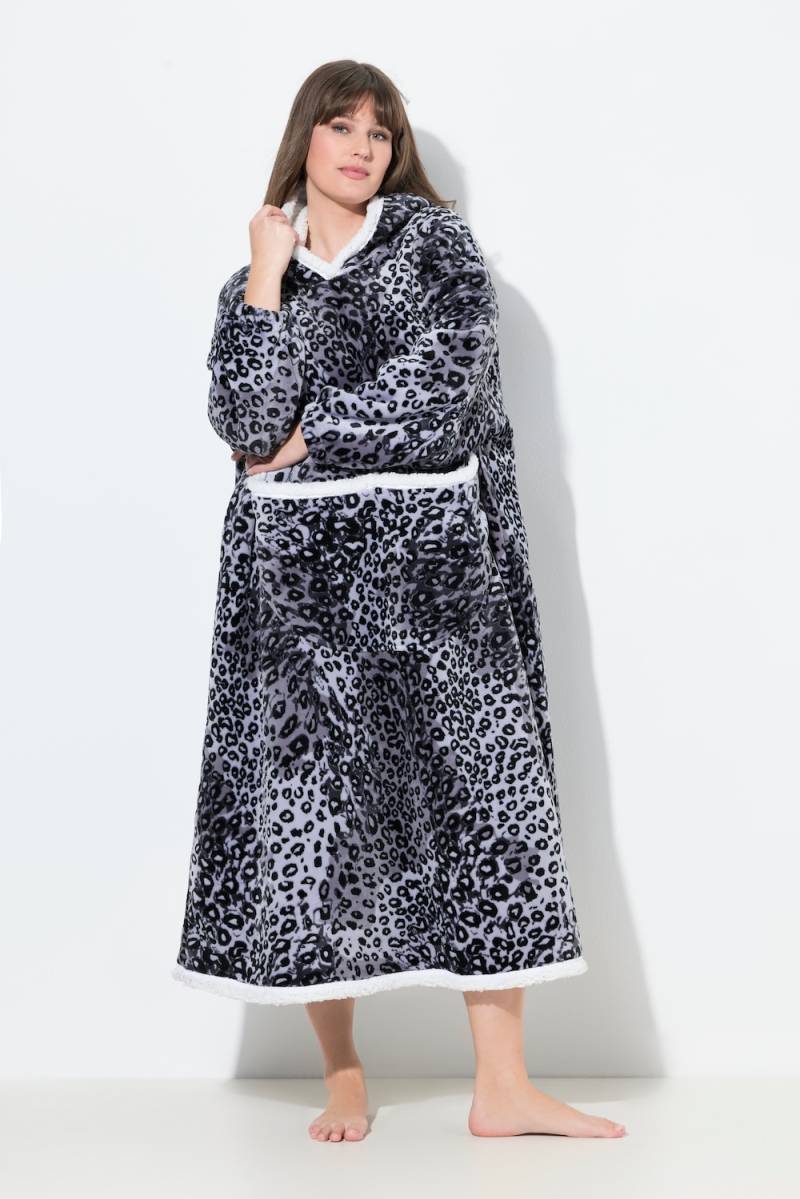 Große Größen Loungewear-Poncho, Damen, grau, Größe: 2=50-56, Polyester, Ulla Popken von Ulla Popken