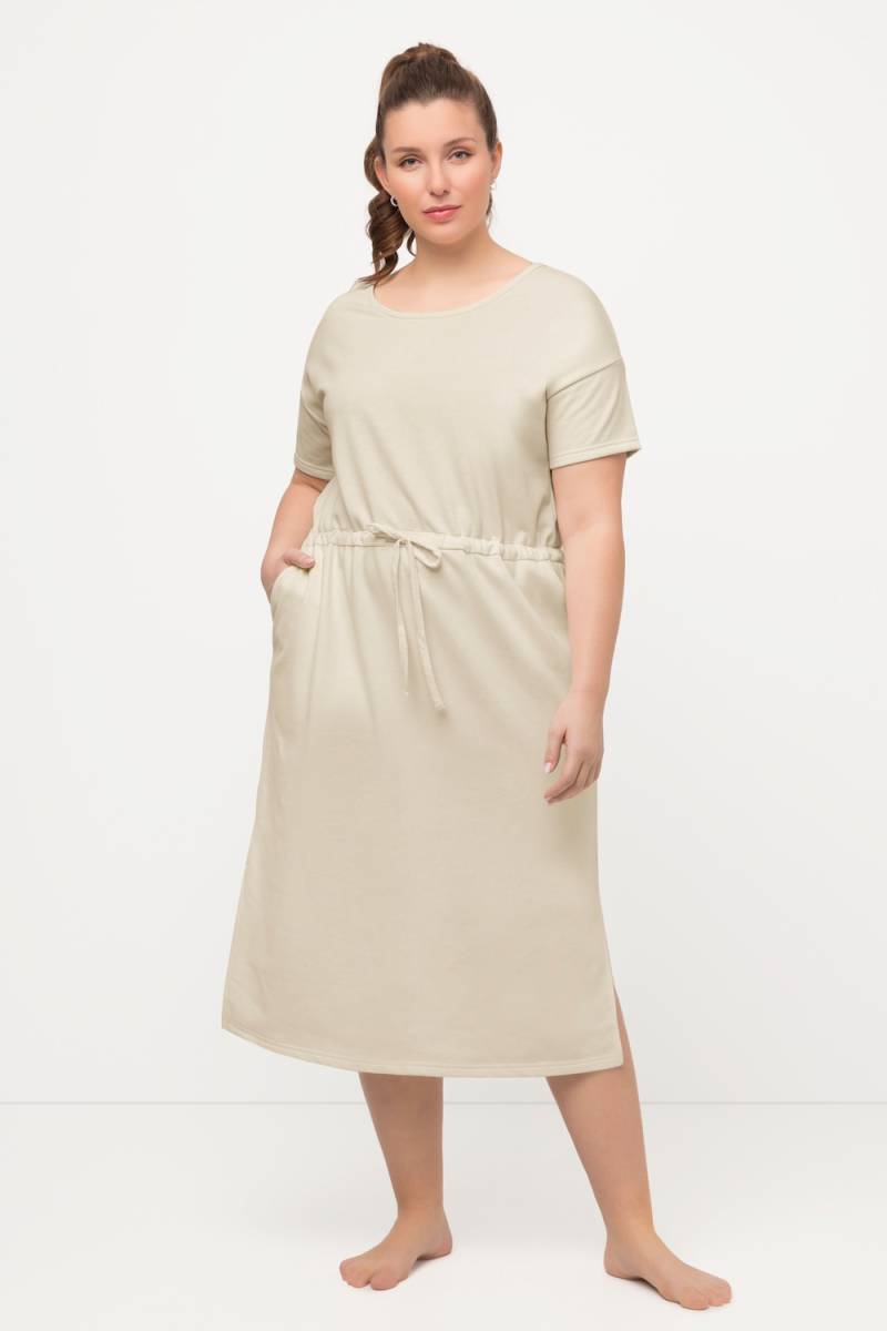 Große Größen Loungewear-Sweatkleid, Damen, beige, Größe: 46/48, Polyester/Baumwolle, Ulla Popken von Ulla Popken