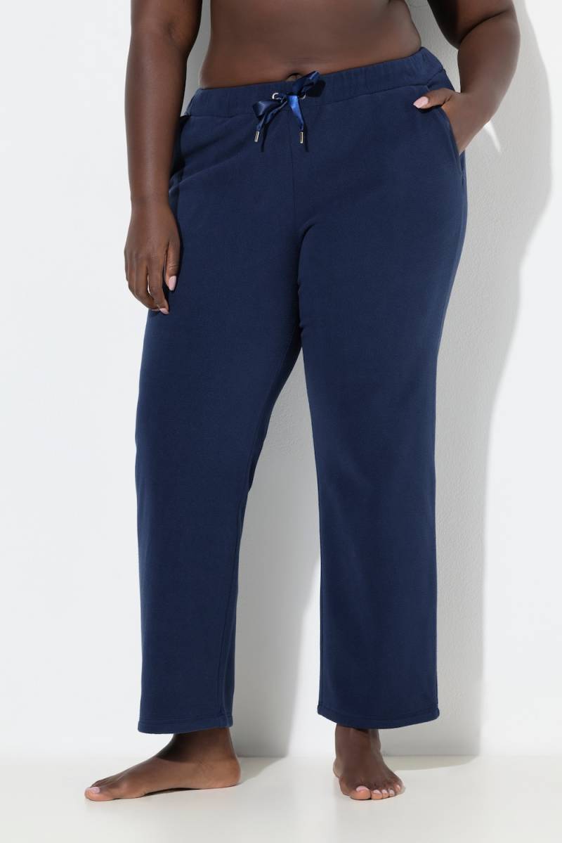Große Größen Loungwear-Hose, Damen, blau, Größe: 58/60, Polyester/Viskose, Ulla Popken von Ulla Popken