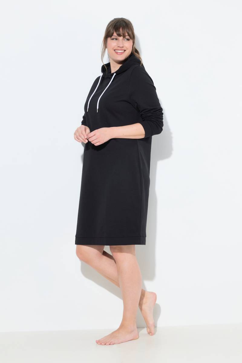 Große Größen Loungwear-Kleid, Damen, schwarz, Größe: 50/52, Baumwolle, Ulla Popken Große Größen Loungwear-Kleid, Damen, schwarz, Größe: 50/52, Baumwolle, Ulla Popken von Ulla Popken