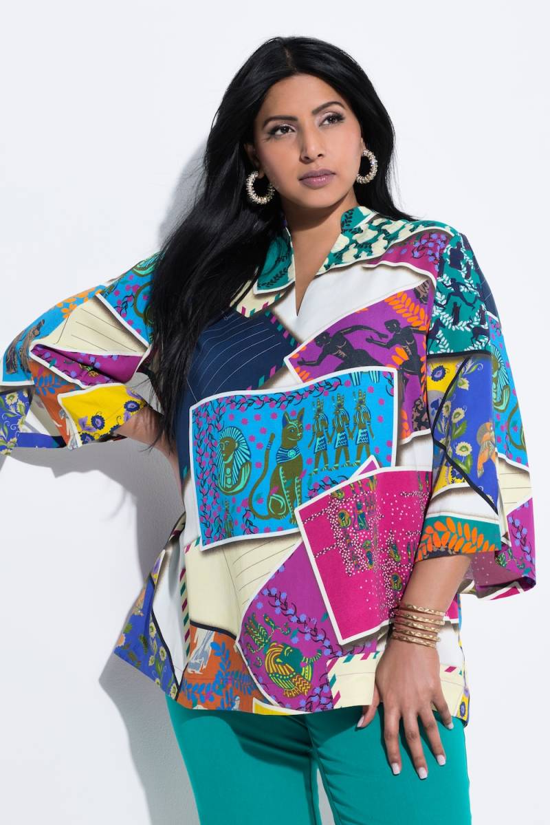 Große Größen Lyocell-Tunika, Damen, weiß, Größe: 58/60, Synthetische Fasern, Ulla Popken Große Größen Lyocell-Tunika, Damen, weiß, Größe: 58/60, Synthetische Fasern, Ulla Popken von Ulla Popken