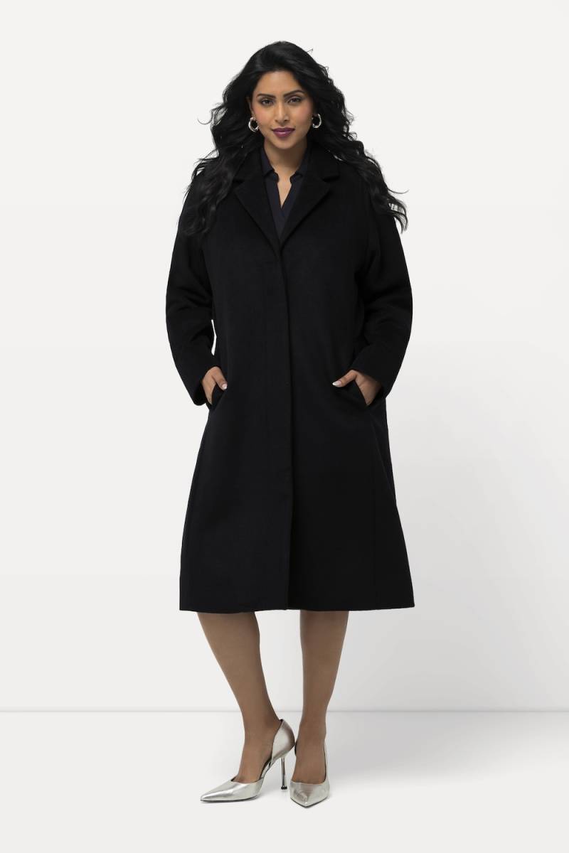 Große Größen Mantel, Damen, blau, Größe: 50/52, Polyester/Wolle, Ulla Popken Große Größen Mantel, Damen, blau, Größe: 50/52, Polyester/Wolle, Ulla Popken von Ulla Popken