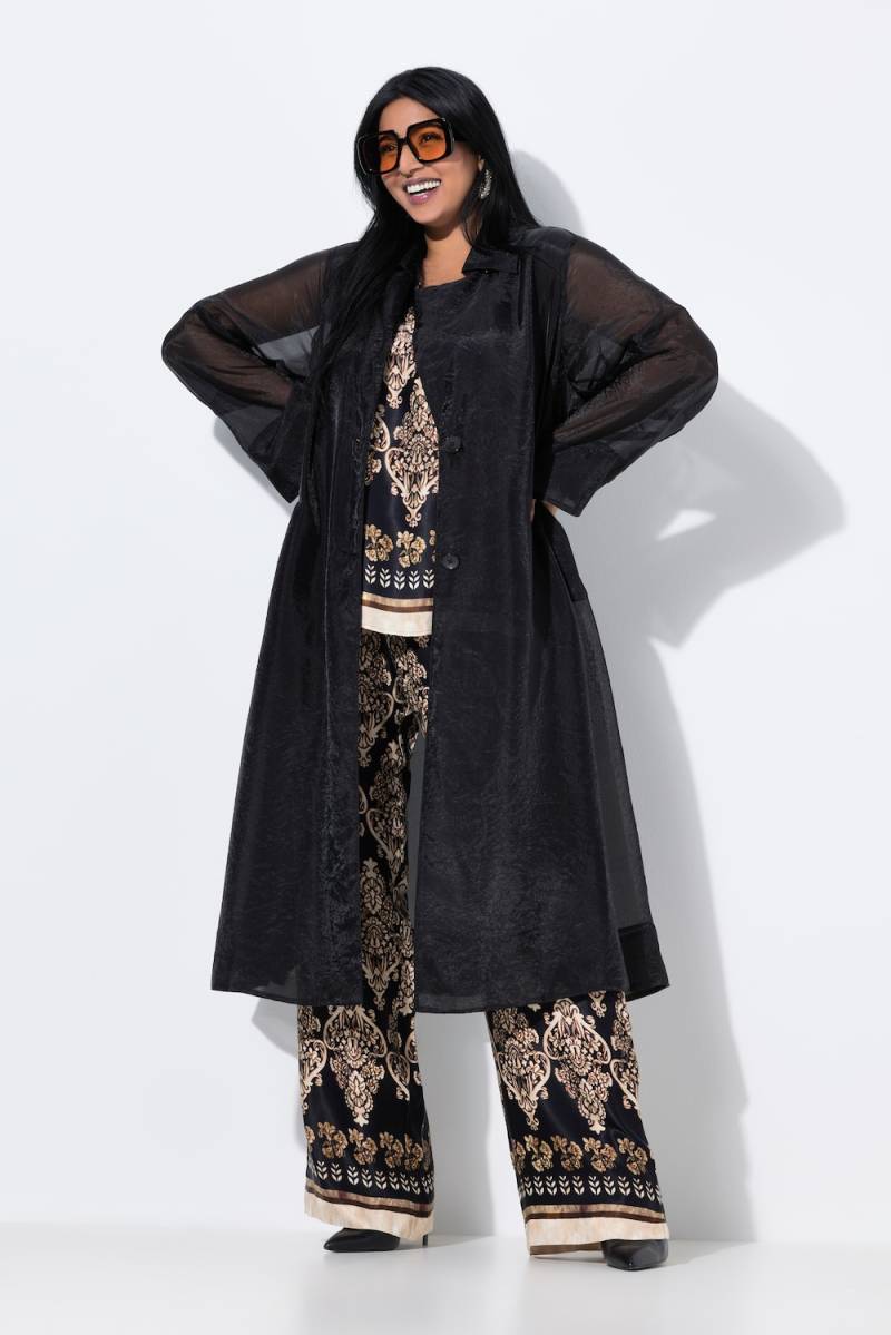 Große Größen Mantel, Damen, schwarz, Größe: 46/48, Polyester/Synthetische Fasern, Ulla Popken Große Größen Mantel, Damen, schwarz, Größe: 46/48, Polyester/Synthetische Fasern, Ulla Popken von Ulla Popken