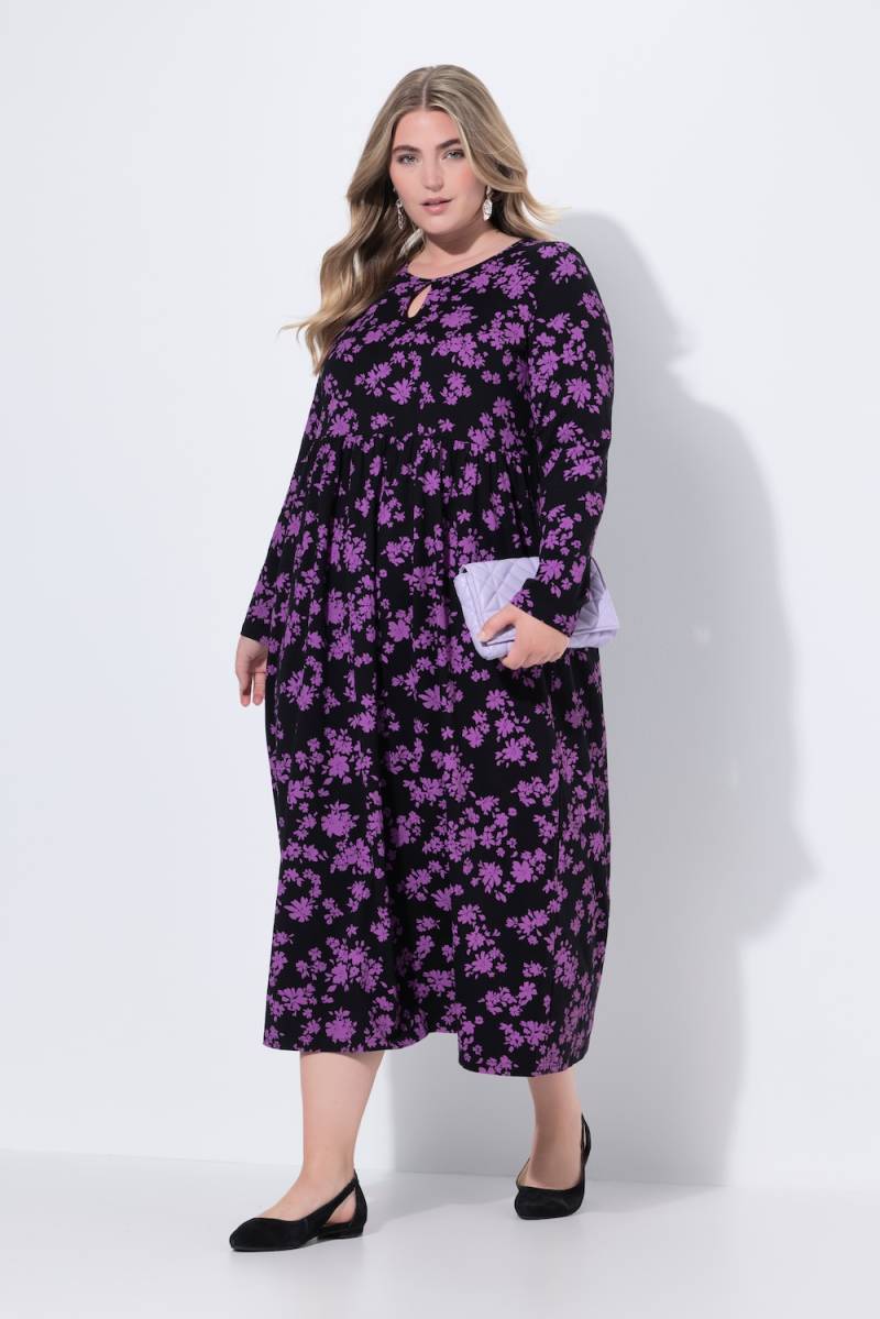Große Größen Maxikleid, Damen, lila, Größe: 54/56, Baumwolle, Ulla Popken von Ulla Popken