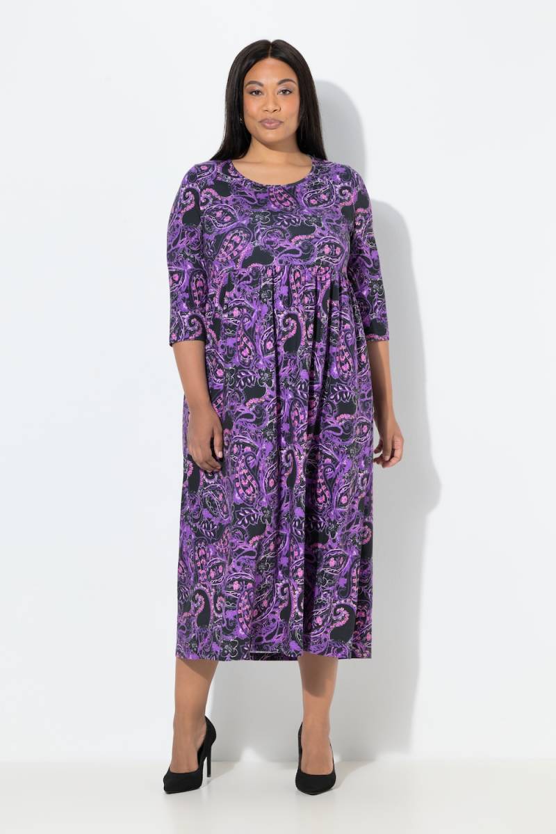 Große Größen Maxikleid, Damen, schwarz, Größe: 42/44, Baumwolle, Ulla Popken von Ulla Popken