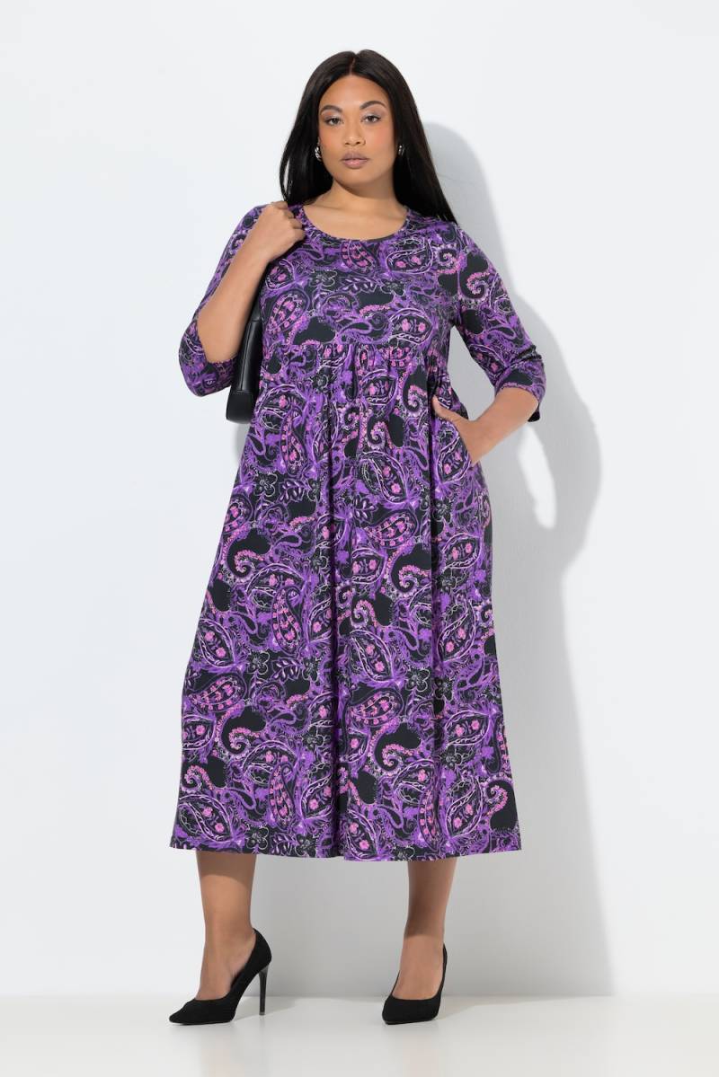 Große Größen Maxikleid, Damen, schwarz, Größe: 42/44, Baumwolle, Ulla Popken von Ulla Popken