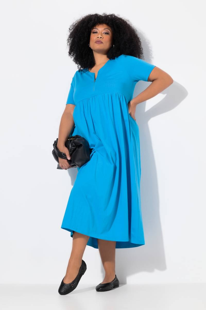 Große Größen Maxikleid, Damen, türkis, Größe: 50/52, Baumwolle, Ulla Popken von Ulla Popken