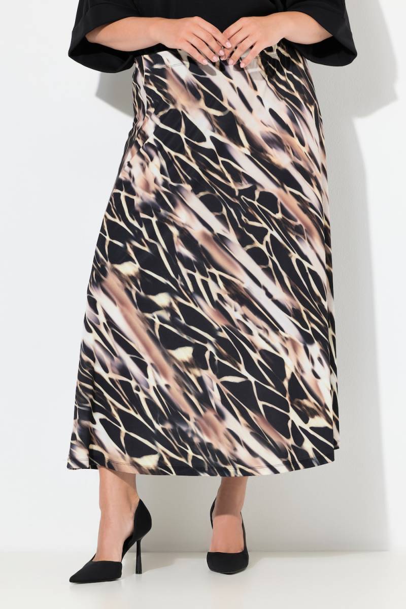 Große Größen Maxirock, Damen, braun, Größe: 62/64, Polyester, Ulla Popken von Ulla Popken