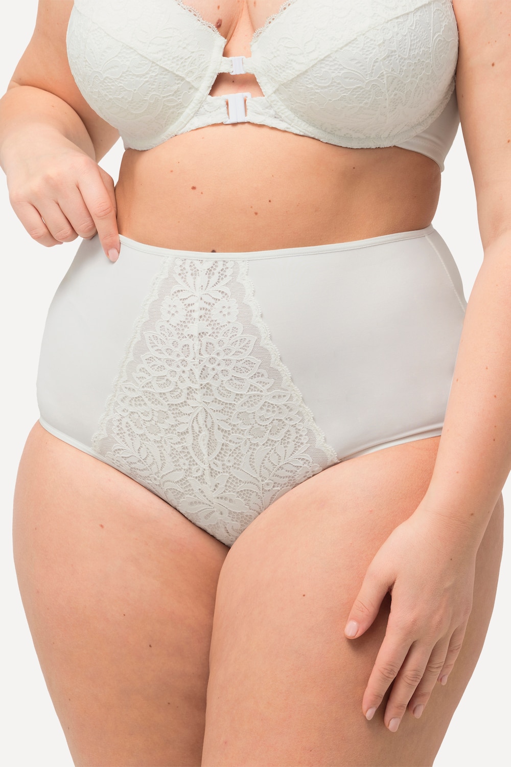 Große Größen Maxislip, Damen, beige, Größe: 42/44, Baumwolle/Synthetische Fasern/Elasthan, Ulla Popken von Ulla Popken